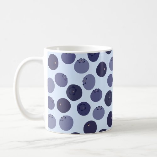 Blueberry Pattern Coffee Mug