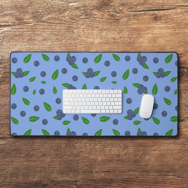 Blueberry pattern Desk Mat (Blueberry Desk Mat)