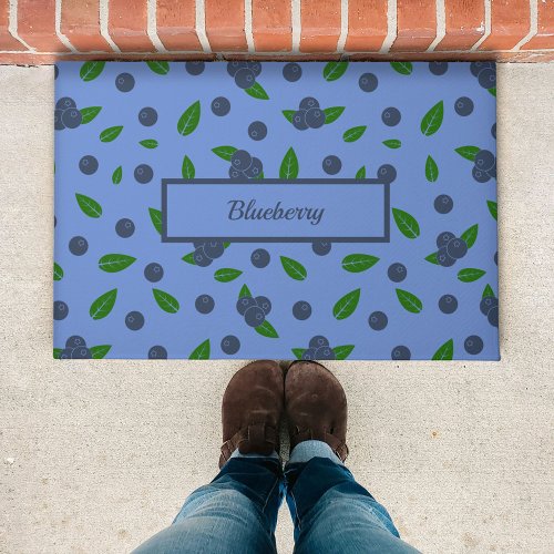 Blueberry pattern Doormat