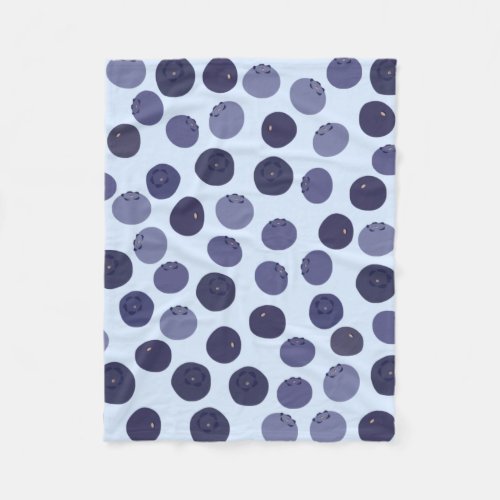 Blueberry Pattern Fleece Blanket