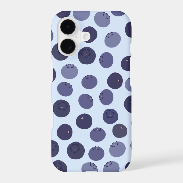 Blueberry Pattern Iphone Case (Back)