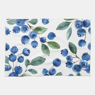 Blueberry pattern kitchen towel