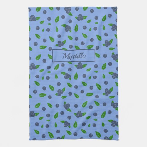 Blueberry pattern kitchen towel