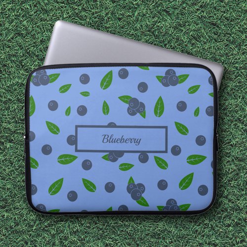 Blueberry pattern laptop sleeve