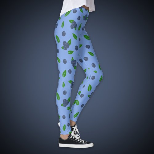 Blueberry pattern Leggings Pant