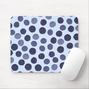 Blueberry Pattern Mouse Pad