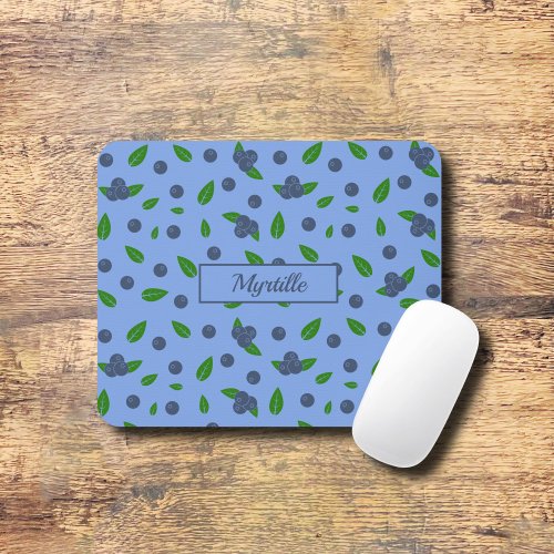 Blueberry pattern Mouse Pad