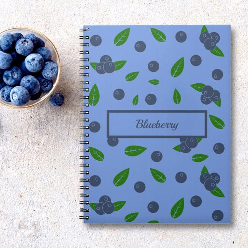 Blueberry pattern Notebook