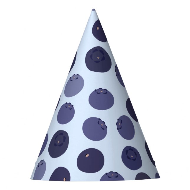 Blueberry Pattern Party Hat (Front)