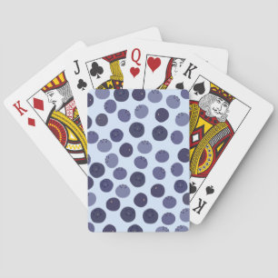 Blueberry Pattern Poker Cards