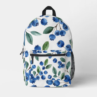 Blueberry pattern printed backpack
