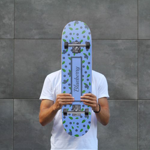 Blueberry pattern Skateboard