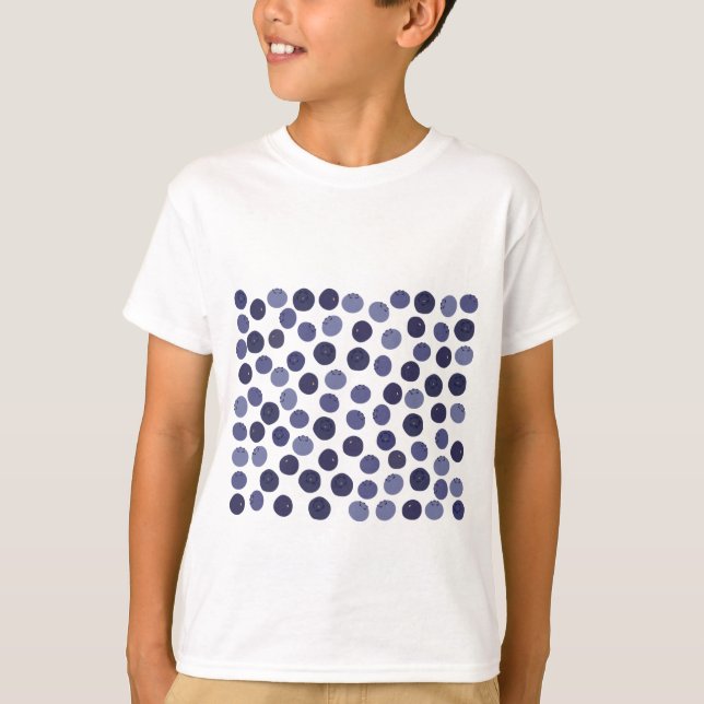 Blueberry Pattern T-Shirt (Front)