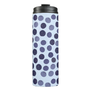 Blueberry Pattern Thermal Tumbler