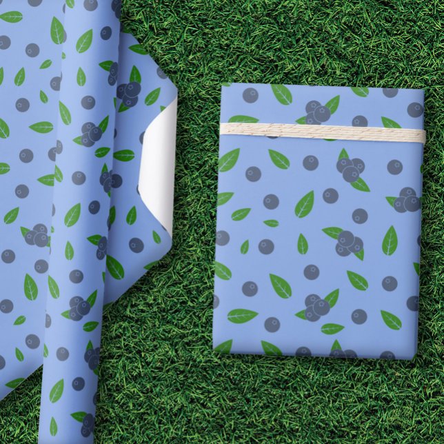 Blueberry pattern Wrapping Paper (Blueberry pattern Wrapping Paper)