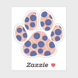 Blueberry Paw Sticker