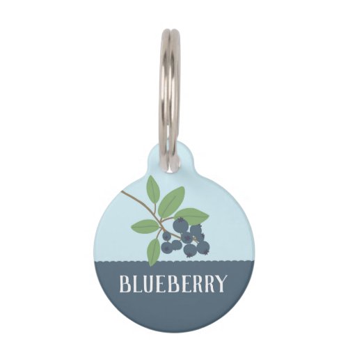 Blueberry Pet ID Tag