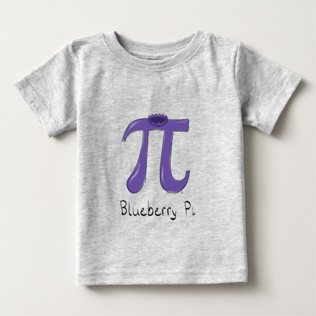 Blueberry Pi Cute Math Pi Day Kid's Baby T-Shirt (Front)