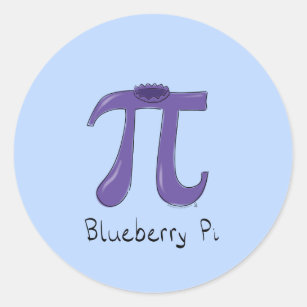 Blueberry Pi Cute Math Pi Day Stickers