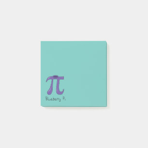 Blueberry Pi Symbol Math Teacher Gift Post-it Notes