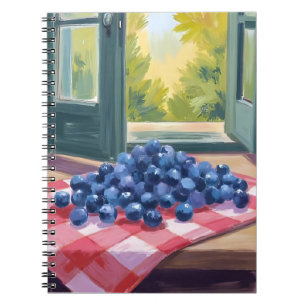 Blueberry Picking   Fruit Watercolor Blueberries Notebook