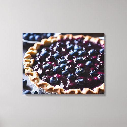 Blueberry Pie Canvas Print