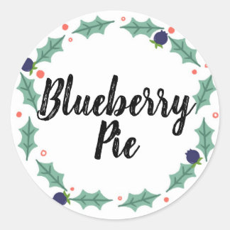 Blueberry Pie Food Labels