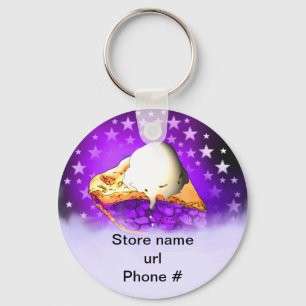 Blueberry Pie Keychain Promote Your Business