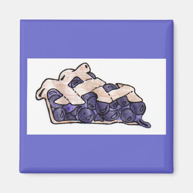 Blueberry Pie Magnet (Front)