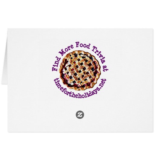 Blueberry Pie REcipe Card (Back Horizontal)