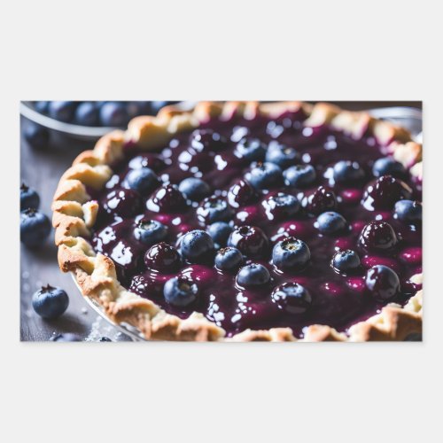 Blueberry Pie Rectangular Sticker