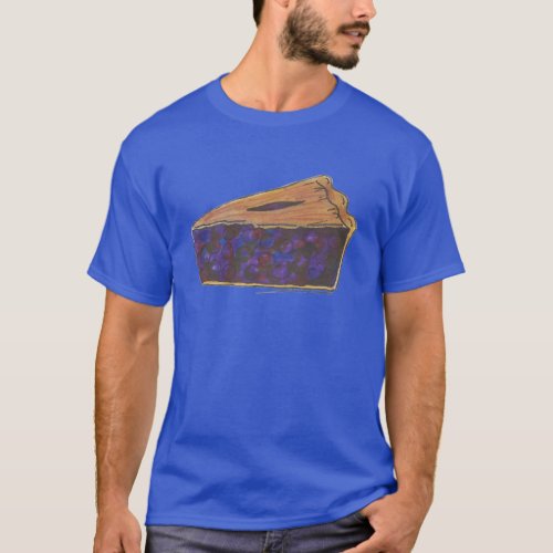 Blueberry Pie Slice Food Dessert Fruit Pies Tee