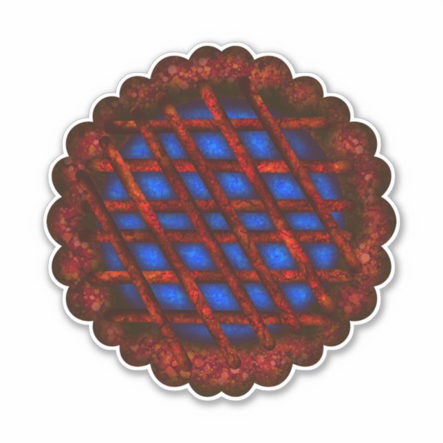 Blueberry Pie Sticker (Front)