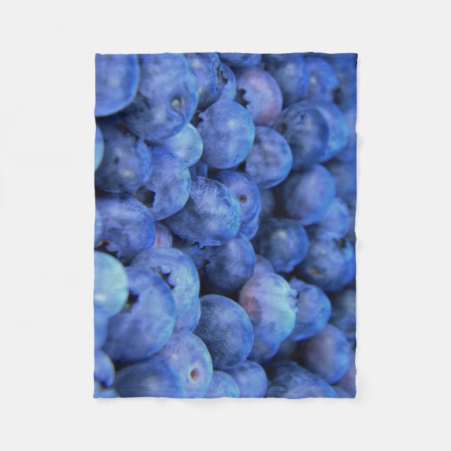 blueberry pile fleece blanket (Front)