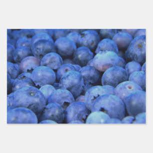 blueberry pile wrapping paper sheets