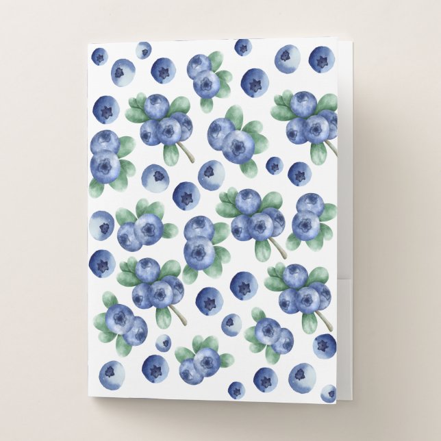 blueberry print Folder (Front)
