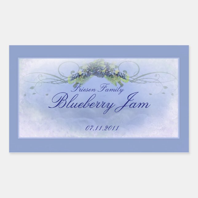 Blueberry RCL 1 Rectangular Sticker (Front)