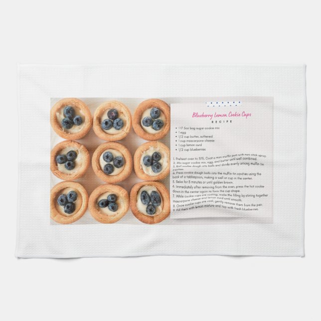 Blueberry Recipe Towel (Horizontal)