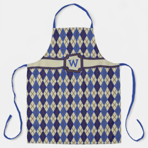 Blueberry Scone Argyle All-Over Print Apron