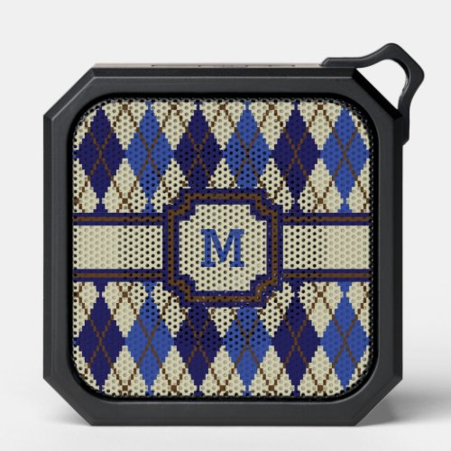 Blueberry Scone Argyle Bluetooth Speaker