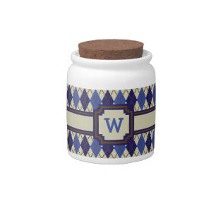 Blueberry Scone Argyle Candy Jar