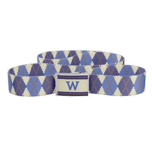 Blueberry Scone Argyle Casual Belt