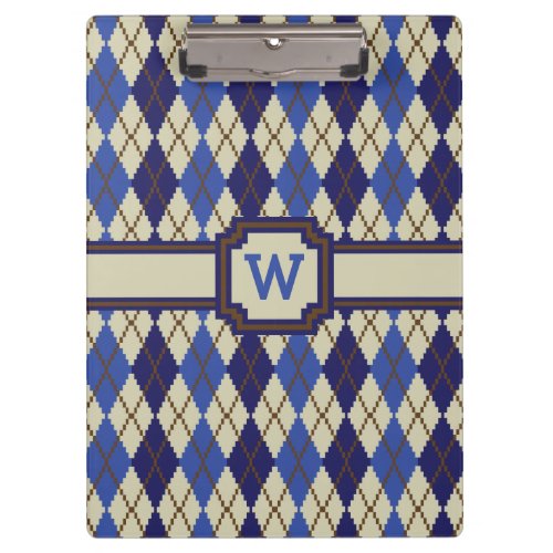 Blueberry Scone Argyle Clipboard