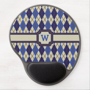 Blueberry Scone Argyle Gel Mousepad