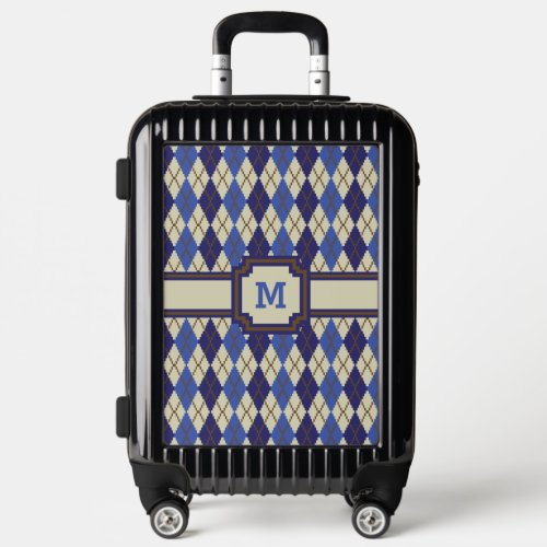 Blueberry Scone Argyle Luggage