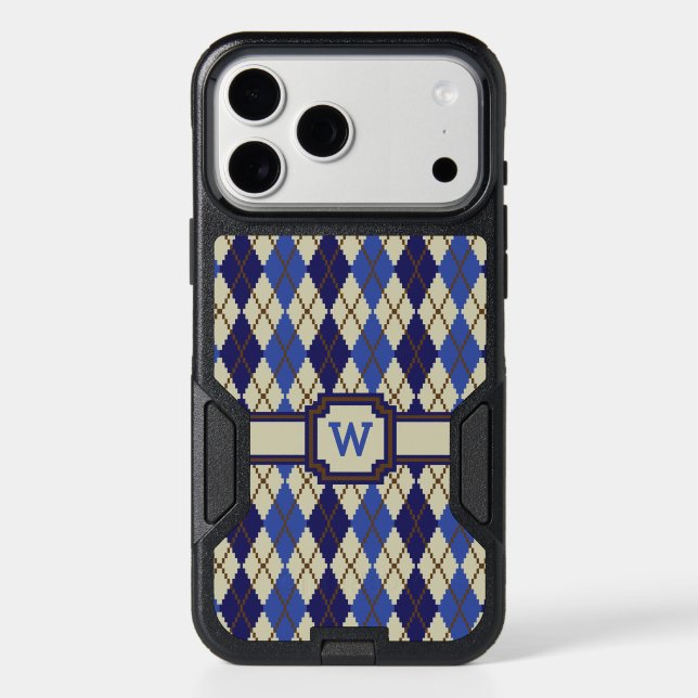 Blueberry Scone Argyle Otterbox Phone Case (Back)