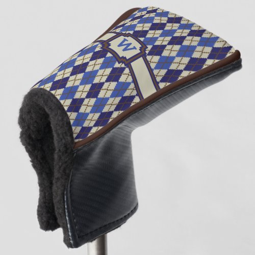 Blueberry Scone Argyle Putter Cover