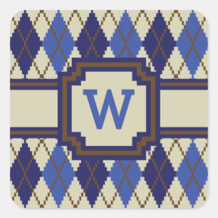 Blueberry Scone Argyle Sticker