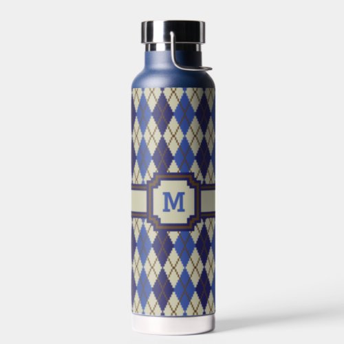 Blueberry Scone Argyle Water Bottle