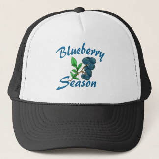 blueberry season trucker hat